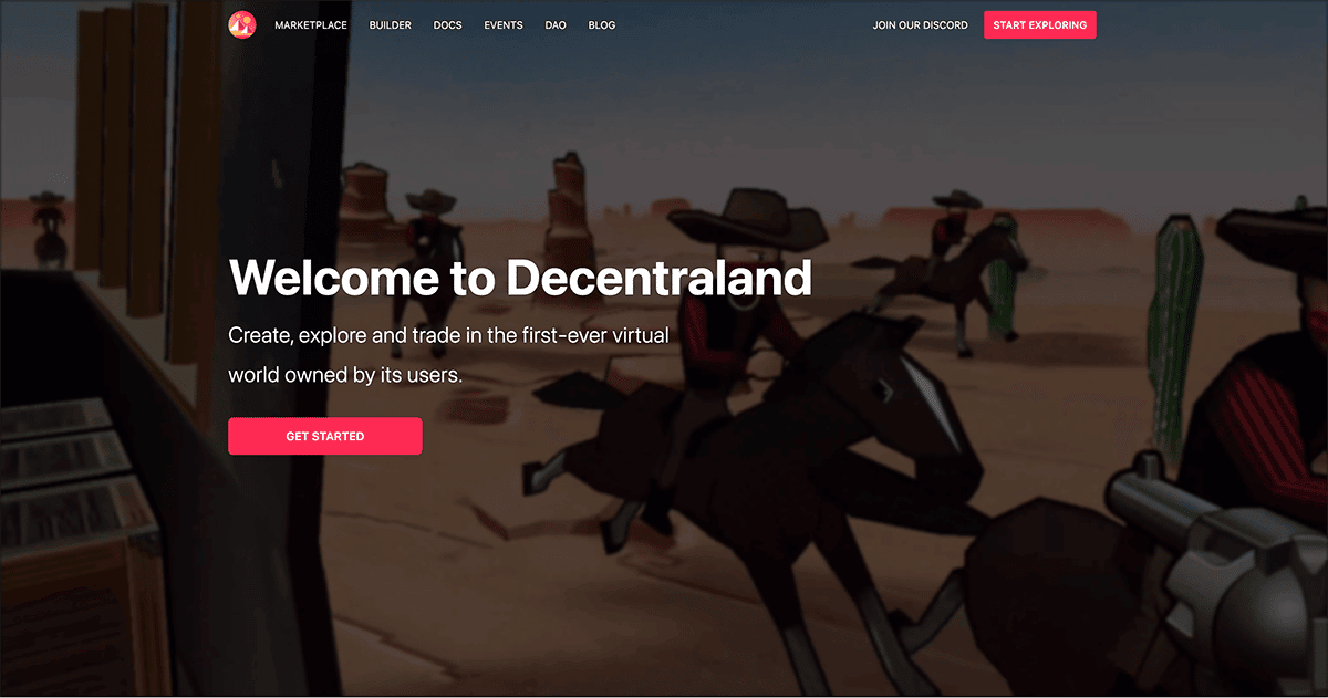 decentraland crypto gaming metaverse