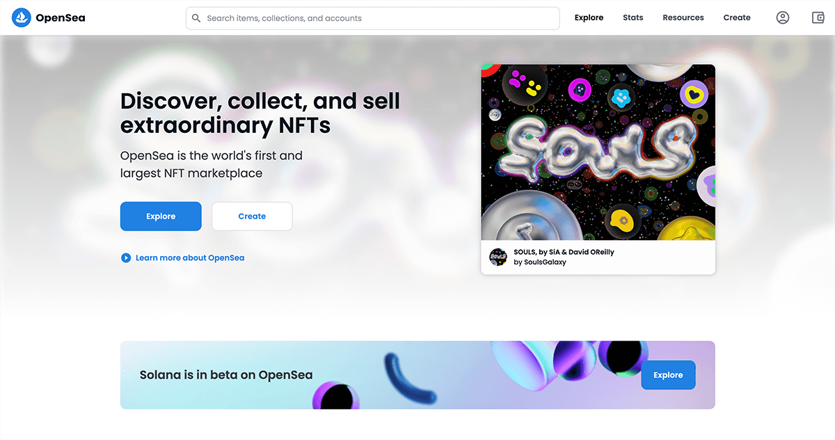 opensea nft marketplace