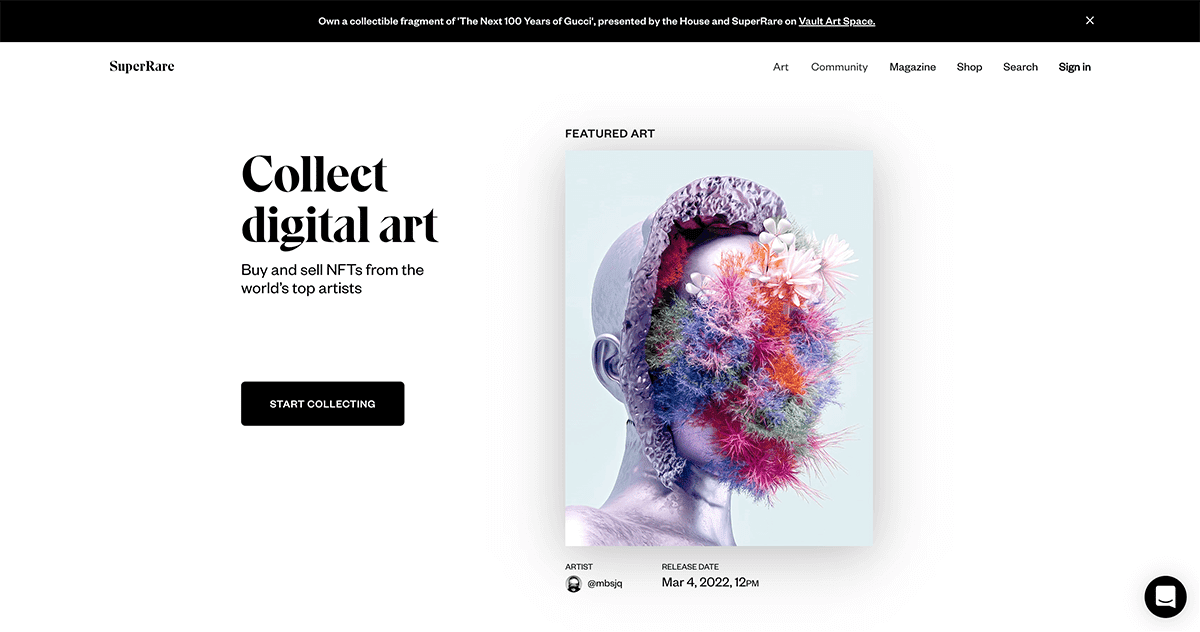 superrare nft marketplace